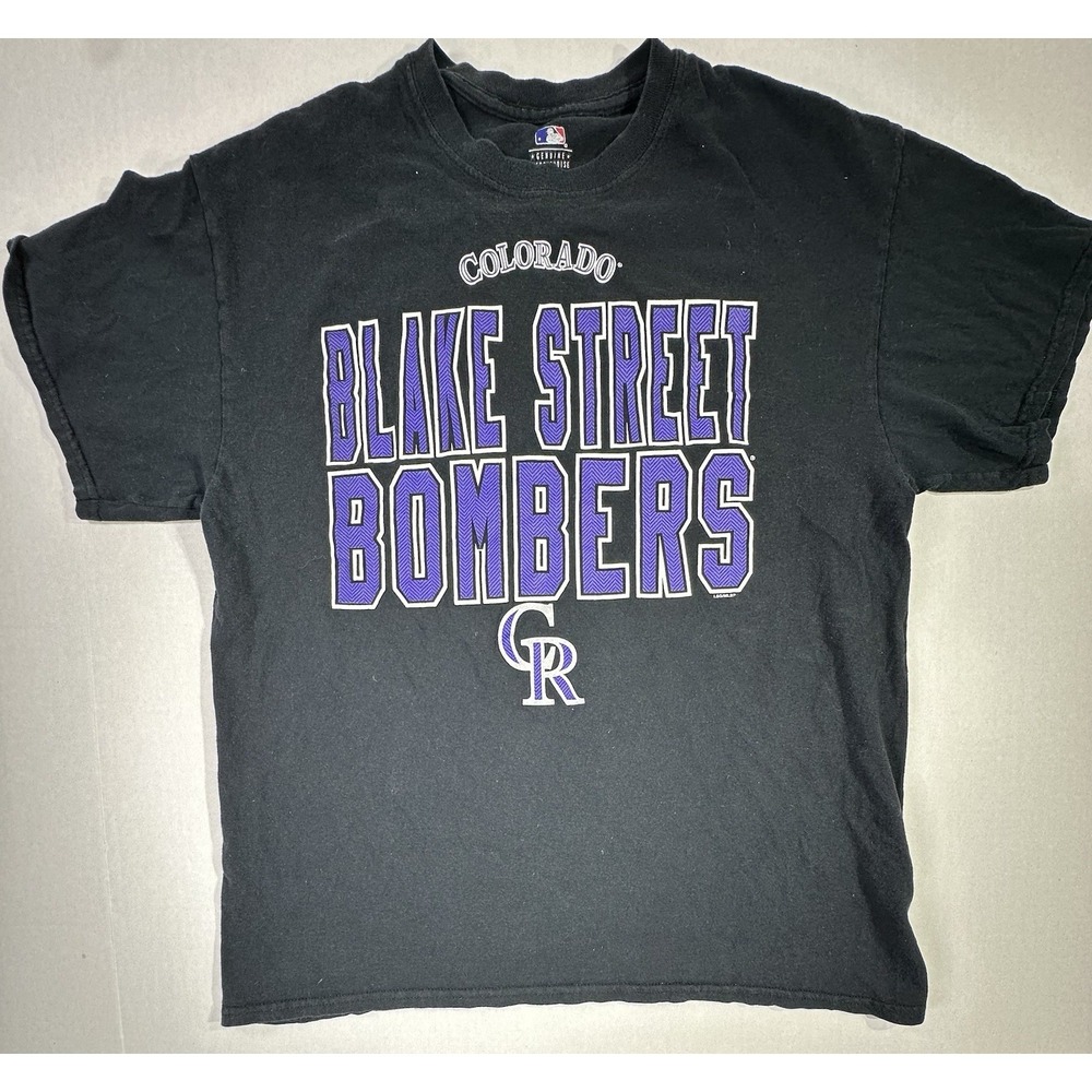 Colorado Rockies Blake Street Bombers MLB T-Shirt Black Size L‎